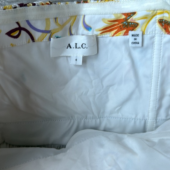 A.L.C. Clark Vibrant Multicolor Floral Strapless Cotton Midi Dress 4 - Picture 11 of 12